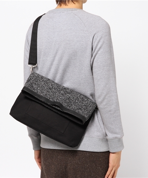 RAGEBLUE（レイジブルー）の「＜2WAY仕様＞ツイードコンビクラッチ/708013（クラッチバッグ・メンズ・ブラック/オリーブ・FREE）」の10枚目の写真