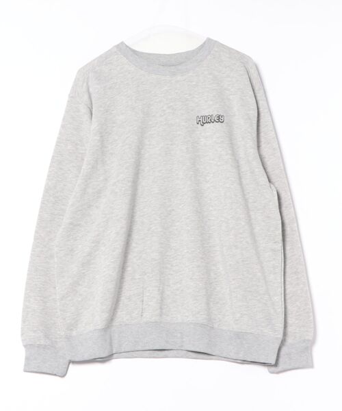 Hurley （ハーレー）の「Hurley/ハーレー トレーナー スウェット クルーネック バックプリント 裏毛 SWEAT BIG WAVE CREW MCFL252092（スウェット・メンズ・グレー/ブラック・M/L）」の11枚目の写真