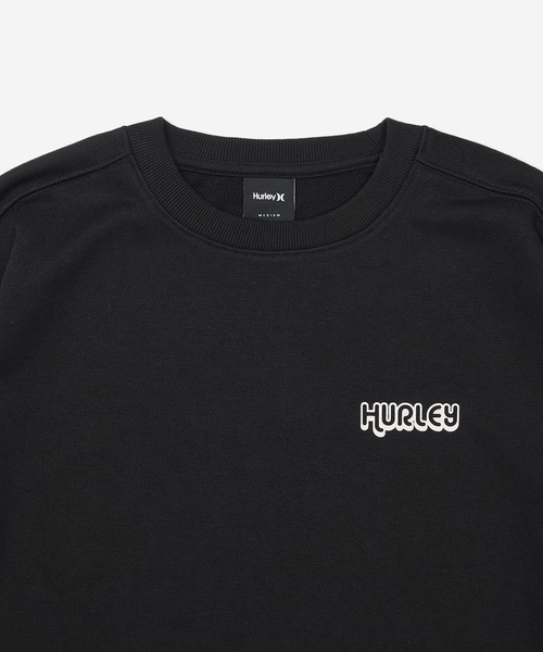 Hurley （ハーレー）の「Hurley/ハーレー トレーナー スウェット クルーネック バックプリント 裏毛 SWEAT BIG WAVE CREW MCFL252092（スウェット・メンズ・グレー/ブラック・M/L）」の5枚目の写真
