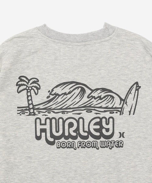 Hurley （ハーレー）の「Hurley/ハーレー トレーナー スウェット クルーネック バックプリント 裏毛 SWEAT BIG WAVE CREW MCFL252092（スウェット・メンズ・グレー/ブラック・M/L）」の9枚目の写真