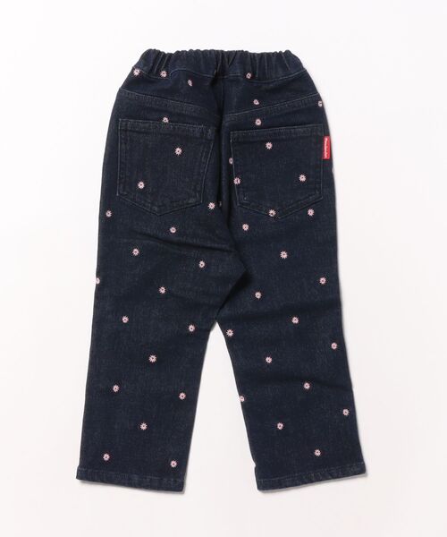 Moujonjon(ムージョンジョン)の「24MJ花柄デニムパンツ(デニムパンツ・キッズ・ネイビー・90/100/110/120/140)」の2枚目の写真