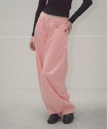 Mirette（ミレット）の「ハートポケットカラーワイドデニムパンツ ヴィンテージライク / Heart Pocket Colored Wide Denim Pants Vintage Style（デニムパンツ）」