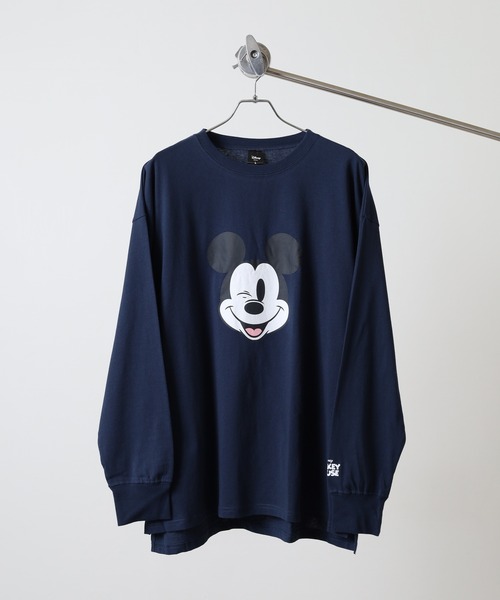 【新品】BOWWOW ミッキーマウス ロンT Lサイズ Disney/ディズニー】 MICKEYミッキーマウス キッズ オーバー
