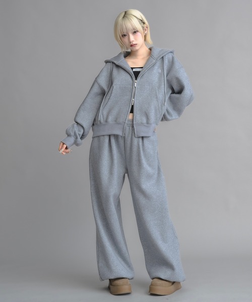 17HR(セブンティーンアワーズ)の「【ユニセックス】ルーズスウェットパンツ(スウェットパンツ・レディース・ブラック/グレー・FREE)」の9枚目の写真