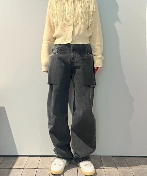 Maison Margiela（メゾンマルジェラ）の「Maison Margiela-women PANTS 5 POCKETS（デニムパンツ・レディース・ブラック・38/36）」の3枚目の写真