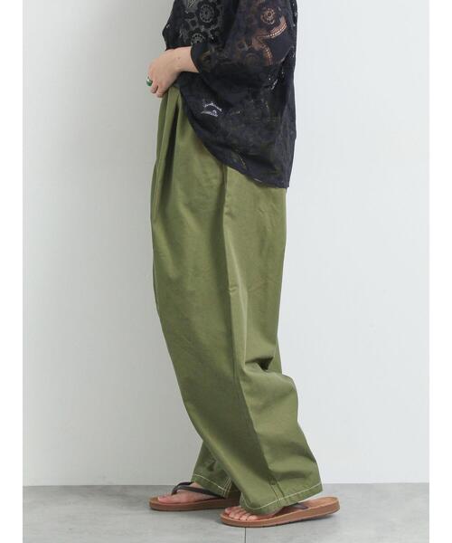 SM2（エスエムツー）の「[接触冷感]配色ステッチパンツ（その他パンツ・レディース・ネイビー/キャメル/カーキ/クリーム・L/M）」の7枚目の写真