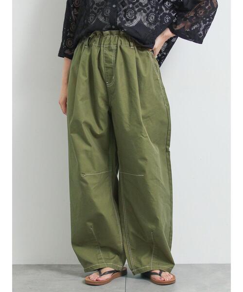 SM2（エスエムツー）の「[接触冷感]配色ステッチパンツ（その他パンツ・レディース・ネイビー/キャメル/カーキ/クリーム・L/M）」の8枚目の写真