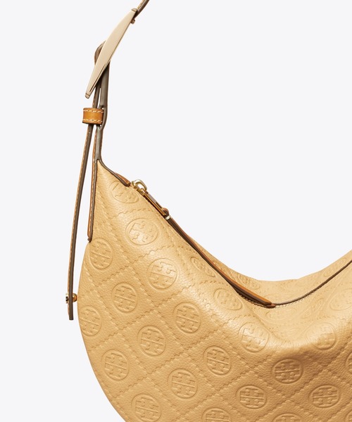 TORY BURCH(トリーバーチ)の「Tモノグラム ペブルド スモール バルーンバッグ(ショルダーバッグ・レディース・ホワイト/サンドベージュ・ONE SIZE)」の7枚目の写真