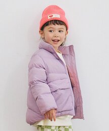 フード付き紫色ダウンジャケット モンクレール 紫 ダウンジャケット フード付き ショート丈
