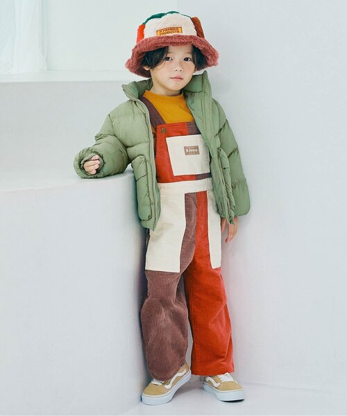 p.premier(ピードットプルミエ)の「【洗える】ほわほわ中綿のスタンドカラーパファージャケット_ジュニア対応(ダウンジャケット/コート・キッズ・ブラック/カーキ/イエロー/ラベンダー・90/100/110/120/80/130/140)」の19枚目の写真