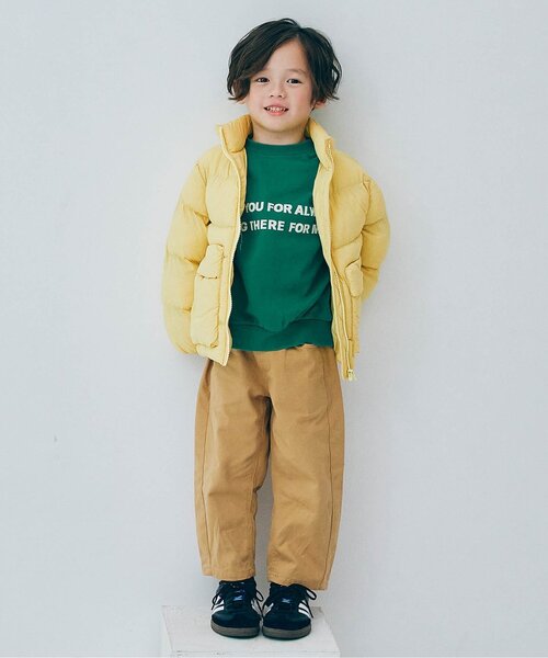 p.premier(ピードットプルミエ)の「【洗える】ほわほわ中綿のスタンドカラーパファージャケット(ダウンジャケット/コート・キッズ・ブラック/カーキ/イエロー/ラベンダー・90/100/110/120/80/130/140)」の21枚目の写真