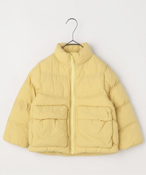 p.premier(ピードットプルミエ)の「【洗える】ほわほわ中綿のスタンドカラーパファージャケット_ジュニア対応(ダウンジャケット/コート・キッズ・ブラック/カーキ/イエロー/ラベンダー・90/100/110/120/80/130/140)」の8枚目の写真