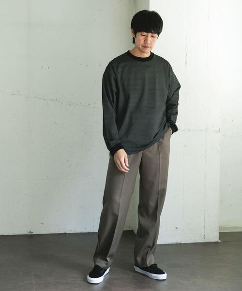 URBAN RESEARCH DOORS(アーバンリサーチドアーズ)の「ウールライクサージストレートトラウザー(その他パンツ・メンズ・グレー系その他/ブラック/ブラウン・MEDIUM/LARGE)」の8枚目の写真