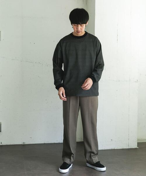 URBAN RESEARCH DOORS(アーバンリサーチドアーズ)の「ウールライクサージストレートトラウザー(その他パンツ・メンズ・グレー系その他/ブラック/ブラウン・MEDIUM/LARGE)」の9枚目の写真