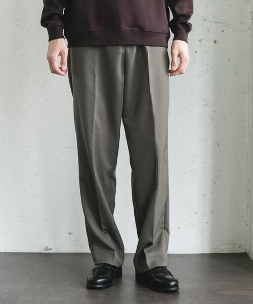 URBAN RESEARCH DOORS(アーバンリサーチドアーズ)の「ウールライクサージストレートトラウザー(その他パンツ・メンズ・グレー系その他/ブラック/ブラウン・MEDIUM/LARGE)」の10枚目の写真