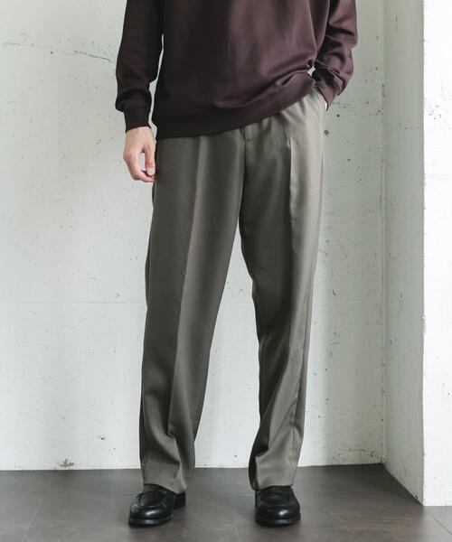 URBAN RESEARCH DOORS(アーバンリサーチドアーズ)の「ウールライクサージストレートトラウザー(その他パンツ・メンズ・グレー系その他/ブラック/ブラウン・MEDIUM/LARGE)」の11枚目の写真