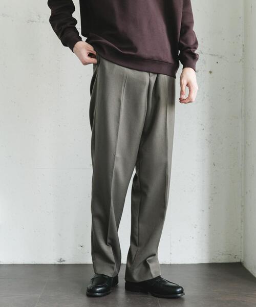 URBAN RESEARCH DOORS(アーバンリサーチドアーズ)の「ウールライクサージストレートトラウザー(その他パンツ・メンズ・グレー系その他/ブラック/ブラウン・MEDIUM/LARGE)」の14枚目の写真