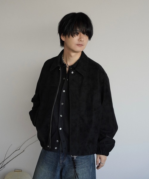 FAUX SUEDE ZIP BLOUSON（ブルゾン）｜WYM LIDNM（ウィム バイ