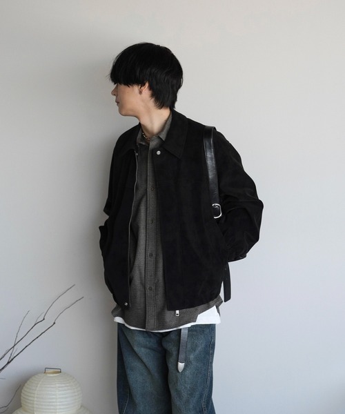 FAUX SUEDE ZIP BLOUSON（ブルゾン）｜WYM LIDNM（ウィム バイ