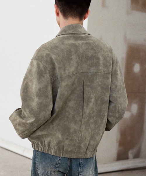 WYM LIDNM（ウィム バイ リドム）の「FAUX SUEDE ZIP BLOUSON