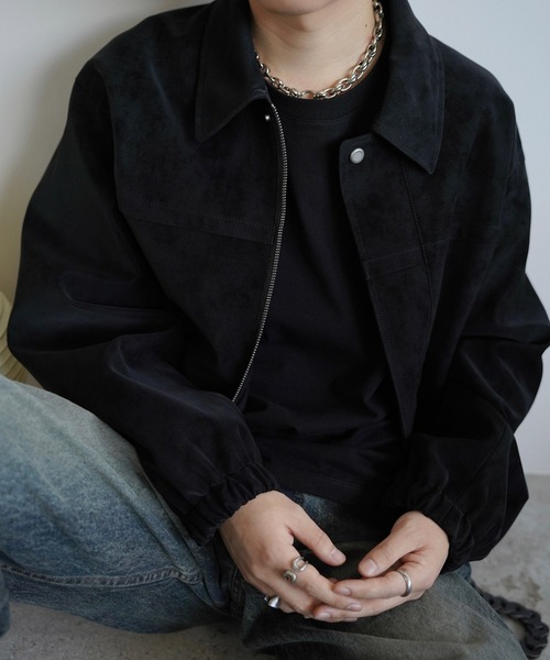 FAUX SUEDE ZIP BLOUSON（ブルゾン）｜WYM LIDNM（ウィム バイ リドム