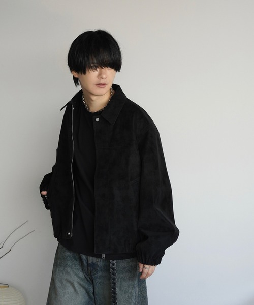 【新品】FAUX SUEDE ZIP BLOUSON wym FAUX SUEDE ZIP BLOUSON（ブルゾン）｜WYM LIDNM（ウィム バイ