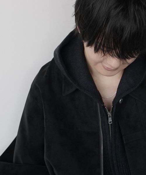 FAUX SUEDE ZIP BLOUSON（ブルゾン）｜WYM LIDNM（ウィム バイ リドム