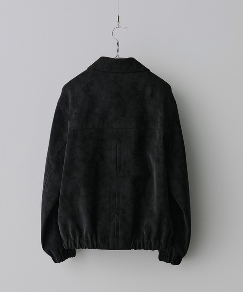 FAUX SUEDE ZIP BLOUSONブラックM FAUX SUEDE ZIP BLOUSON（ブルゾン）｜WYM LIDNM（ウィム バイ