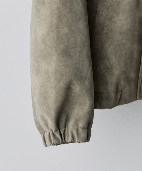 WYM LIDNM（ウィム バイ リドム）の「FAUX SUEDE ZIP BLOUSON