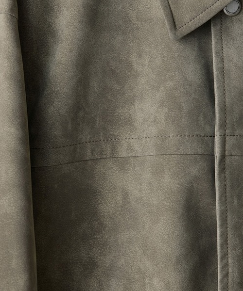 WYM LIDNMFAUX SUEDE ZIP BLOUSON オリーブグレー FAUX SUEDE ZIP BLOUSON wym オリーブグレー Mサイズ - メルカリ