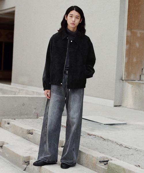 FAUX SUEDE ZIP BLOUSON（ブルゾン）｜WYM LIDNM（ウィム バイ リドム