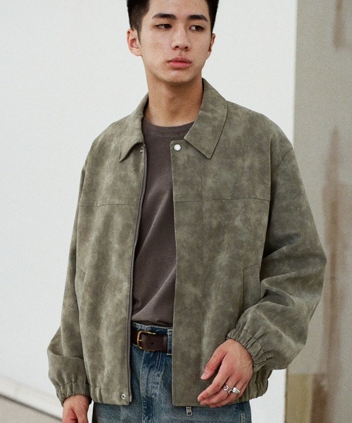 WYM LIDNM（ウィム バイ リドム）の「FAUX SUEDE ZIP BLOUSON