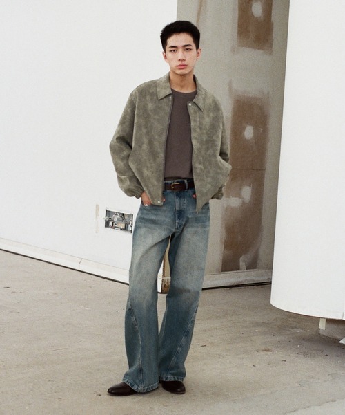 【WYM LIDMN】 FAUX SUEDE ZIP BLOUSON FAUX SUEDE ZIP BLOUSON（ブルゾン）｜WYM LIDNM（ウィム バイ