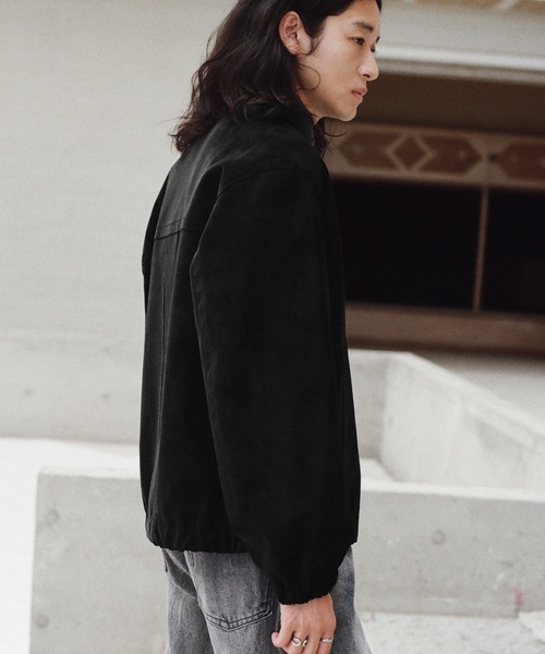 FAUX SUEDE ZIP BLOUSON（ブルゾン）｜WYM LIDNM（ウィム バイ リドム
