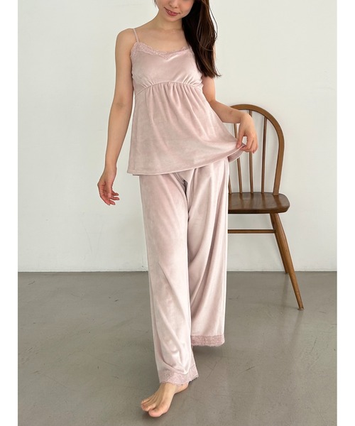 セール】シルキーフリースキャミソール（ルームウェア/パジャマ