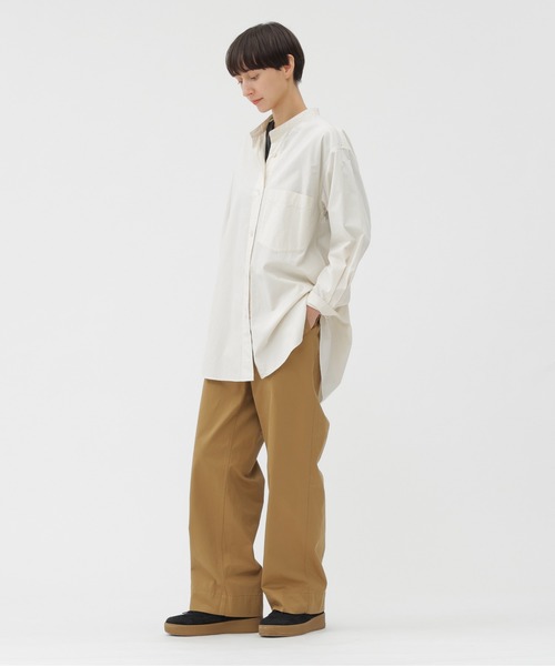 MHL.（エムエイチエル）の「WASHED CHINO COTTON（その他パンツ・レディース・ブラック/ライトブラウン・0/1/2/3）」の8枚目の写真