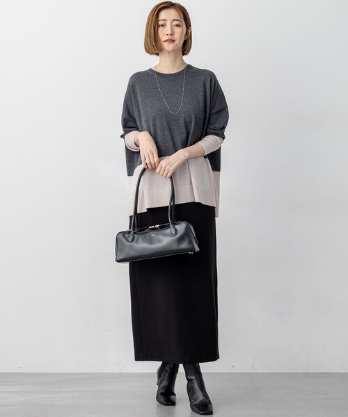 セール】【洗える】コットンエアーダンボール Iライン スカート