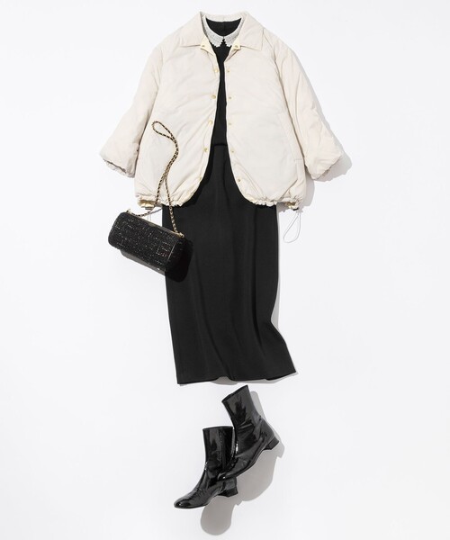 セール】【洗える】コットンエアーダンボール Iライン スカート