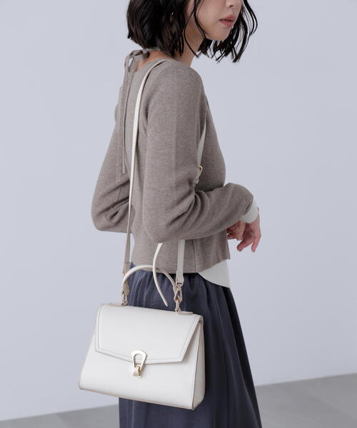 FREE'S MART（フリーズマート）の「◆クリップショルダー（トートバッグ・レディース・ホワイト/ベージュ/ブラック・ﾌﾘ-）」の15枚目の写真