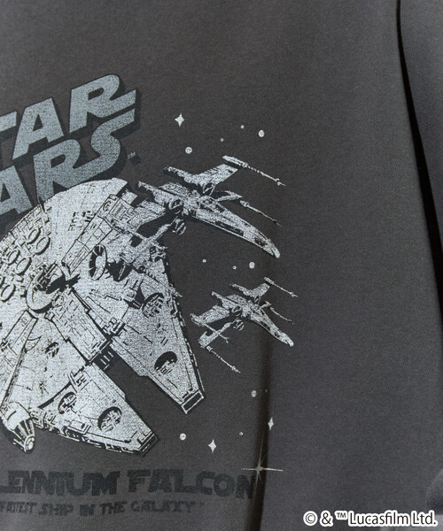 限定展開 STAR WARS / スター・ウォーズ ビンテージ風 加工 フロント