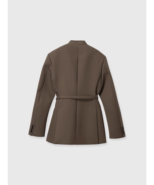 WEB限定】ボンディングフォルムジャケット（ノーカラー