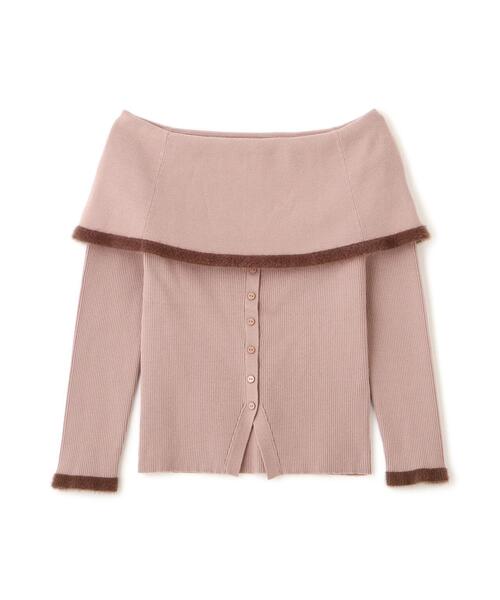 PROPORTION BODY DRESSING(プロポーションボディドレッシング)の「ポイントフェザーオフショルニット / 1215275001(ニット/セーター・レディース・ベージュ/ネイビー/ホワイト系その他・FREE)」の11枚目の写真