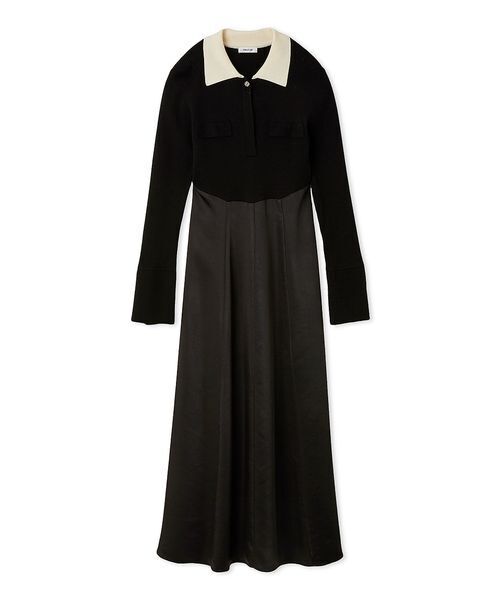 オープンポロカラーニットワンピース（ワンピース）｜FRAY I.D（フレイ