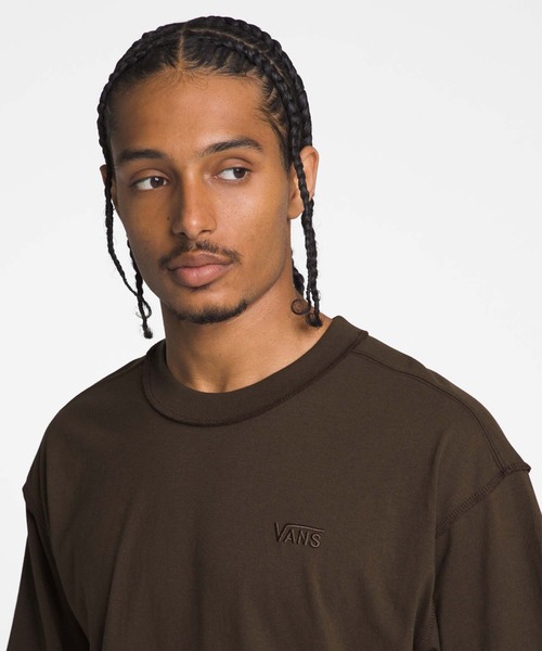VANS(バンズ)の「VANS PREMIUM Tシャツ / Premium Standards SS Tshirt LX VN000GBY3N11(Tシャツ/カットソー・メンズ・ダークブラウン・LARGE/X-LARGE)」の2枚目の写真