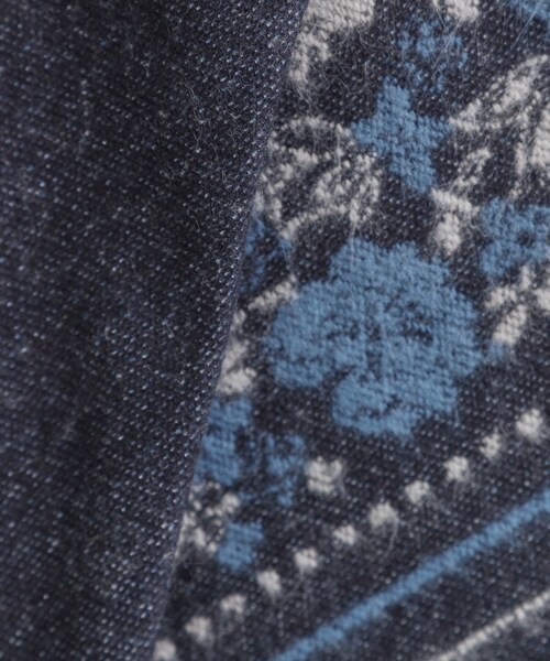 SHOO・LA・RUE(シューラルー)の「【リバーシブル】心もほっこり アニマル柄ポンチョ(ポンチョ・レディース・チャコールグレー/ネイビー/ボルドー・00)」の10枚目の写真