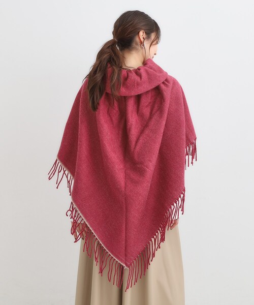 SHOO・LA・RUE(シューラルー)の「【リバーシブル】心もほっこり アニマル柄ポンチョ(ポンチョ・レディース・チャコールグレー/ネイビー/ボルドー・00)」の14枚目の写真