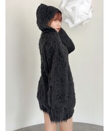 dazzlin | リップルカールニットフーディ(ニット/セーター)