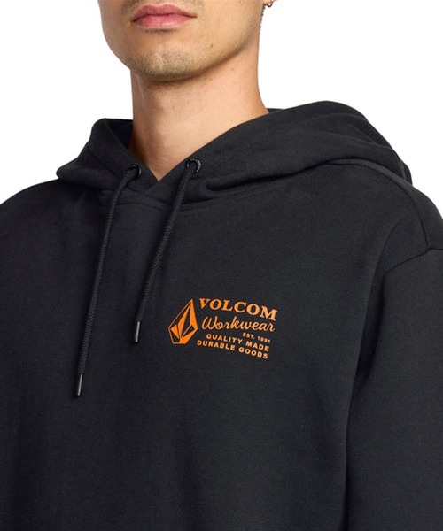 VOLCOM（ボルコム）の「VOLCOM/ボルコム WORKWEAR PO プルオーバー/パーカー A4132503（パーカー・メンズ・ブラック/ヘザーグレー・L/M/XL）」の16枚目の写真