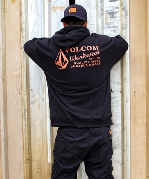 VOLCOM（ボルコム）の「VOLCOM/ボルコム WORKWEAR PO プルオーバー/パーカー A4132503（パーカー・メンズ・ブラック/ヘザーグレー・L/M/XL）」の18枚目の写真