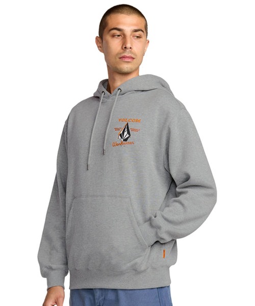 VOLCOM（ボルコム）の「VOLCOM/ボルコム WORKWEAR PO プルオーバー/パーカー A4132503（パーカー・メンズ・ブラック/ヘザーグレー・L/M/XL）」の6枚目の写真